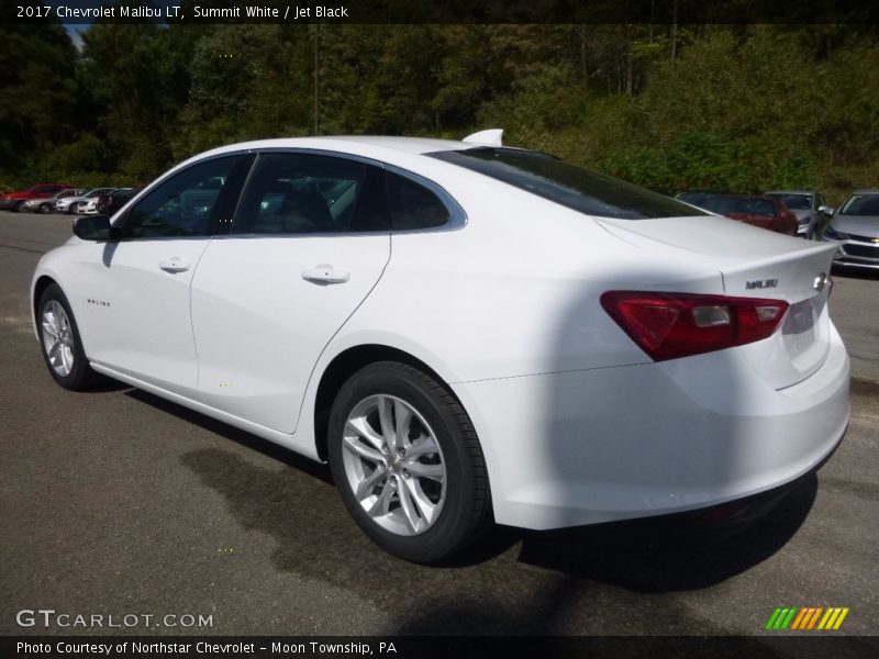 Summit White / Jet Black 2017 Chevrolet Malibu LT