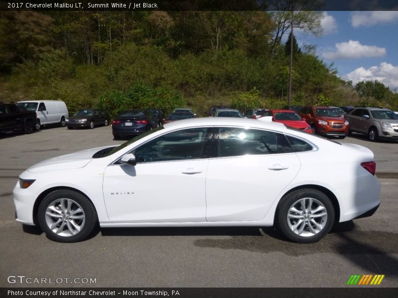 Summit White / Jet Black 2017 Chevrolet Malibu LT