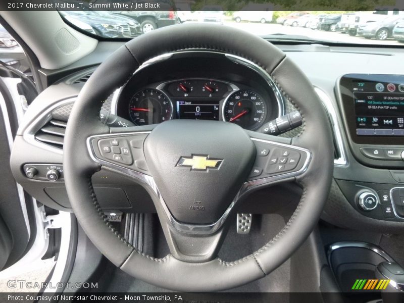 Summit White / Jet Black 2017 Chevrolet Malibu LT