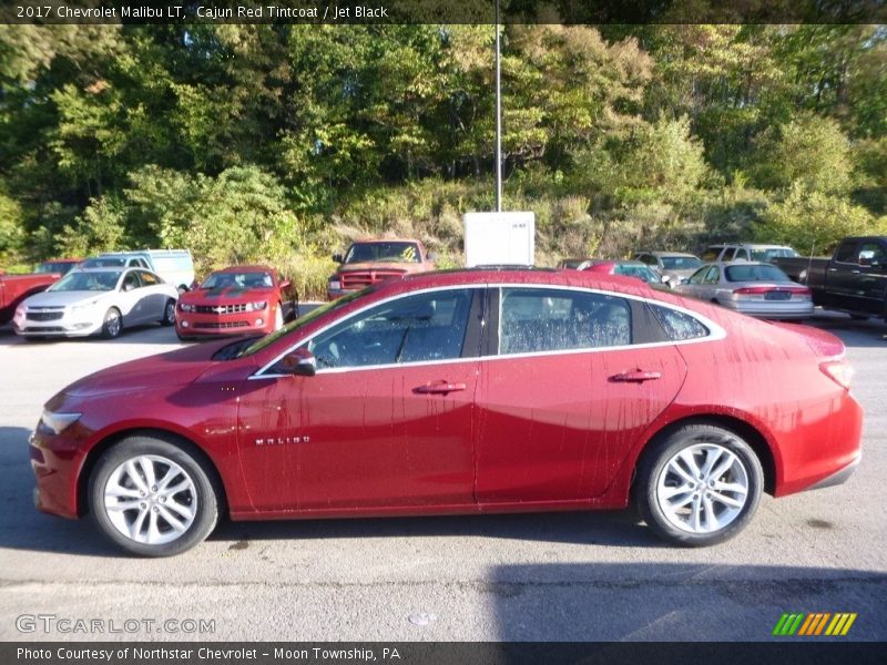 Cajun Red Tintcoat / Jet Black 2017 Chevrolet Malibu LT