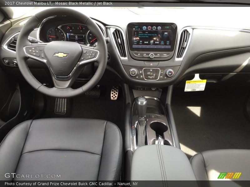 Mosaic Black Metallic / Jet Black 2017 Chevrolet Malibu LT