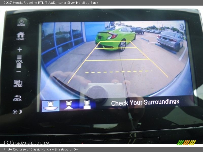 Lunar Silver Metallic / Black 2017 Honda Ridgeline RTL-T AWD