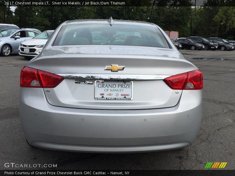 Silver Ice Metallic / Jet Black/Dark Titanium 2017 Chevrolet Impala LT