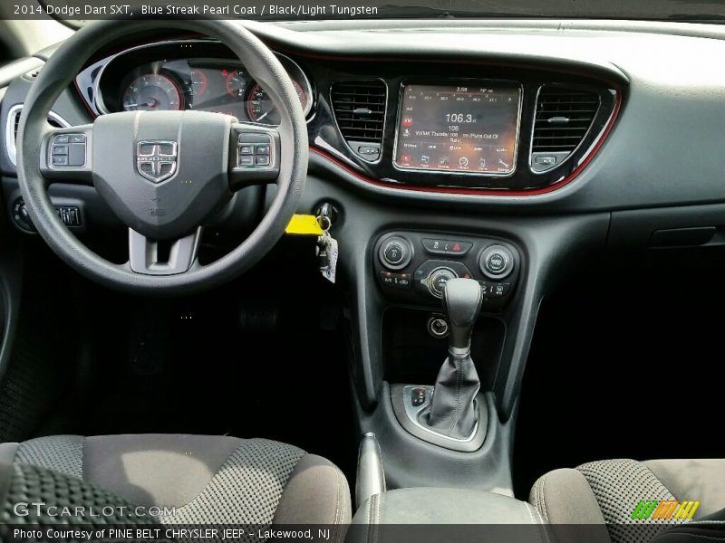 Blue Streak Pearl Coat / Black/Light Tungsten 2014 Dodge Dart SXT