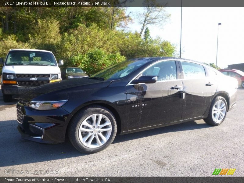 Mosaic Black Metallic / Jet Black 2017 Chevrolet Malibu LT