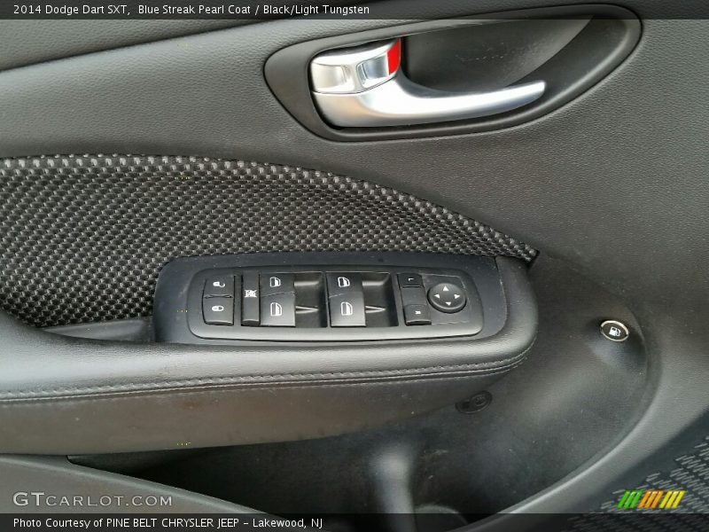 Blue Streak Pearl Coat / Black/Light Tungsten 2014 Dodge Dart SXT