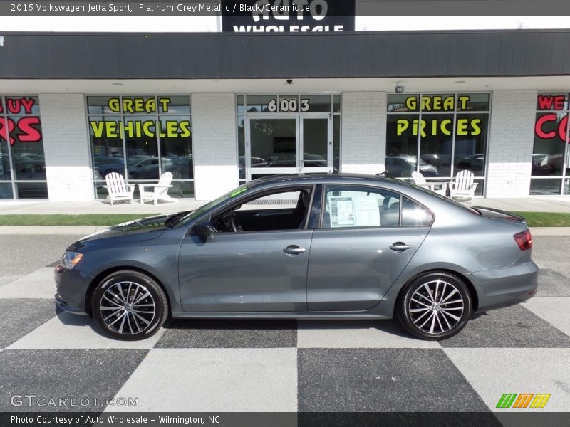 Platinum Grey Metallic / Black/Ceramique 2016 Volkswagen Jetta Sport