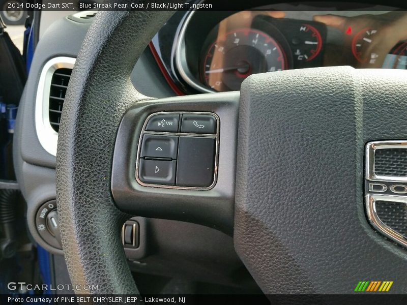 Blue Streak Pearl Coat / Black/Light Tungsten 2014 Dodge Dart SXT