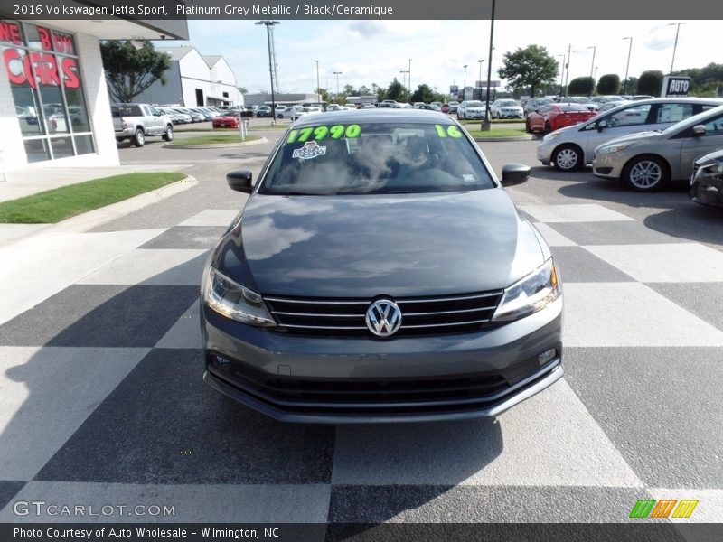 Platinum Grey Metallic / Black/Ceramique 2016 Volkswagen Jetta Sport