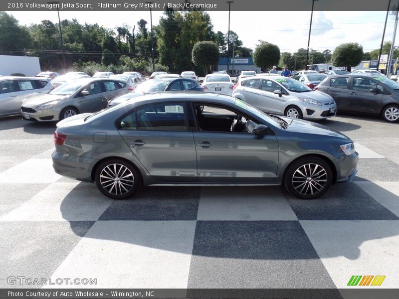 Platinum Grey Metallic / Black/Ceramique 2016 Volkswagen Jetta Sport