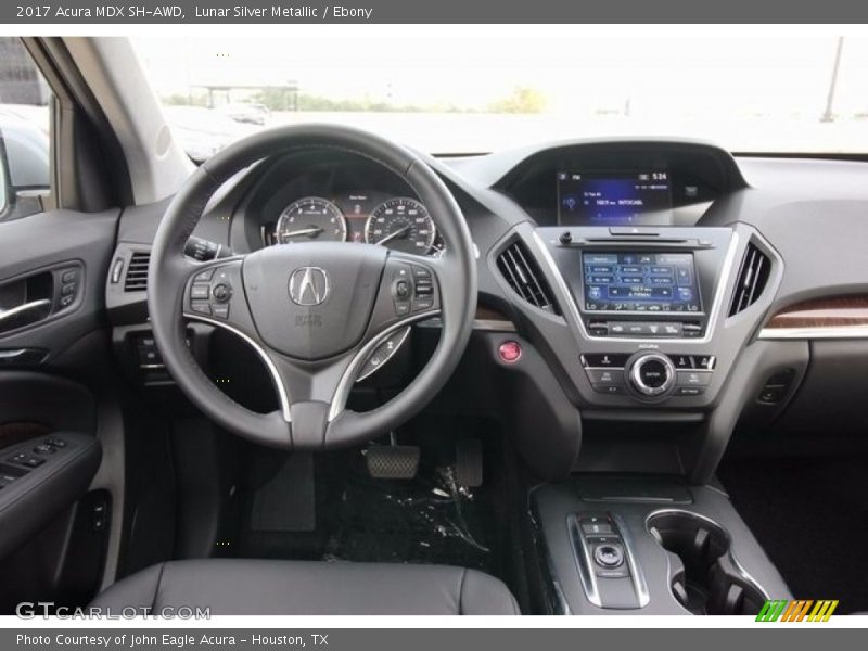 Lunar Silver Metallic / Ebony 2017 Acura MDX SH-AWD