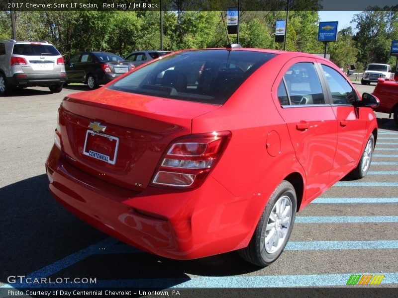 Red Hot / Jet Black 2017 Chevrolet Sonic LT Sedan