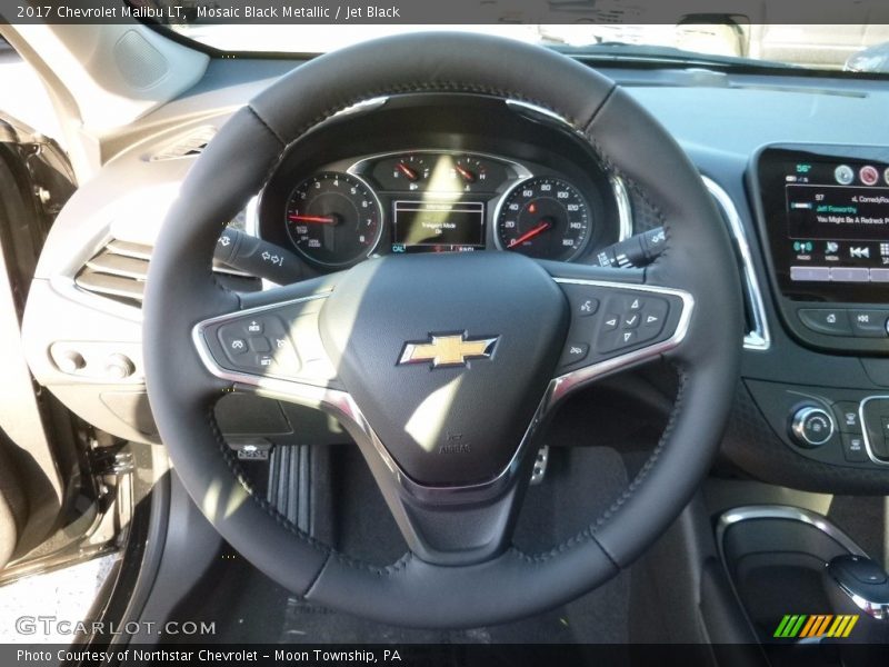Mosaic Black Metallic / Jet Black 2017 Chevrolet Malibu LT