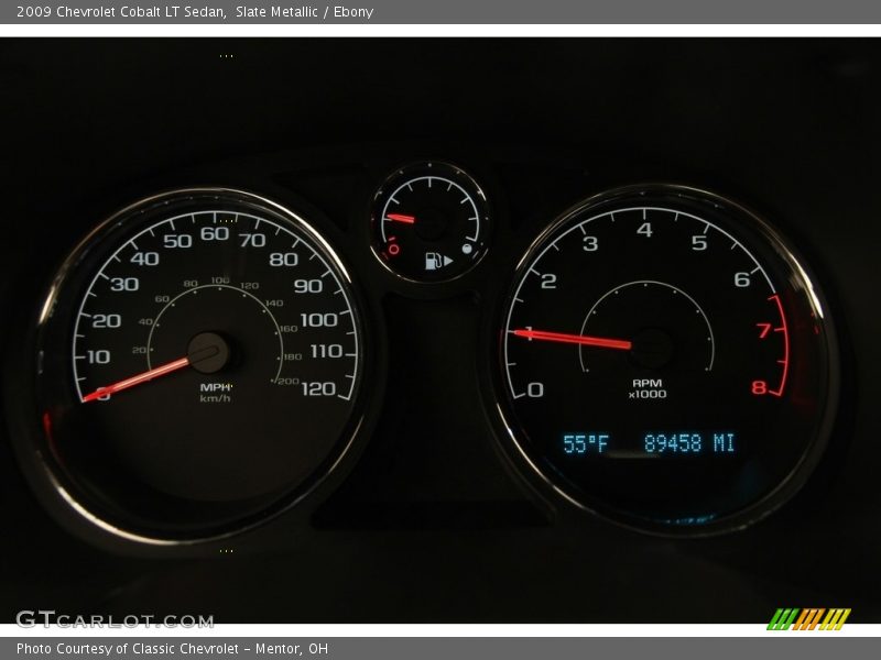 Slate Metallic / Ebony 2009 Chevrolet Cobalt LT Sedan