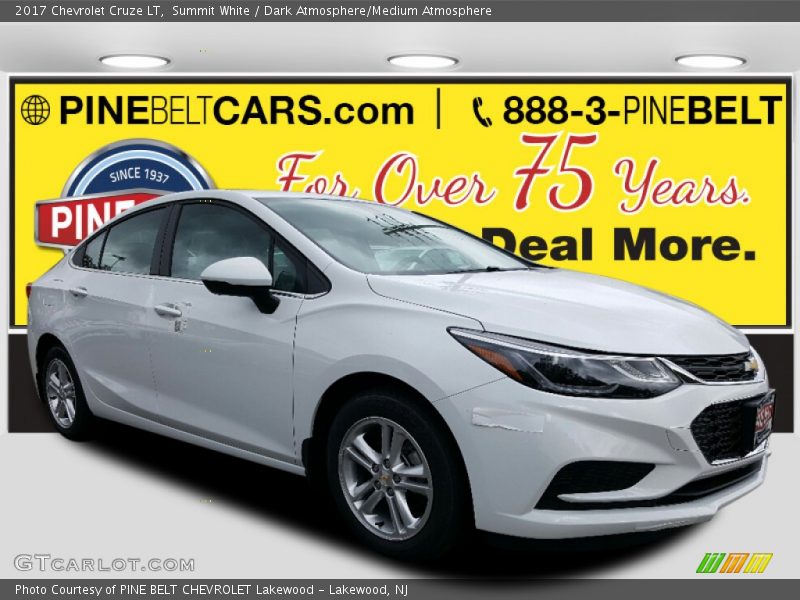 Summit White / Dark Atmosphere/Medium Atmosphere 2017 Chevrolet Cruze LT