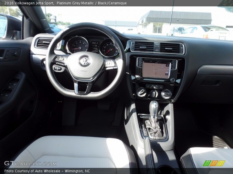 Platinum Grey Metallic / Black/Ceramique 2016 Volkswagen Jetta Sport