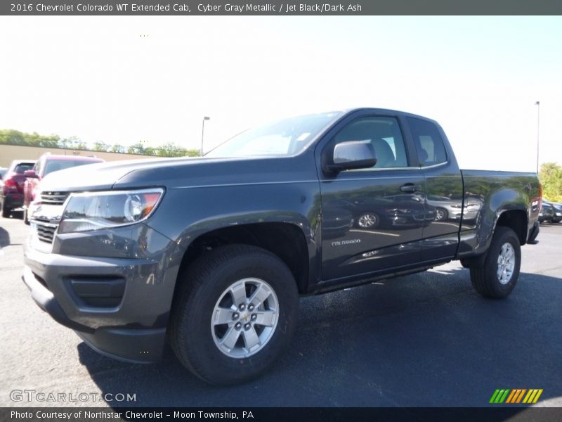Cyber Gray Metallic / Jet Black/Dark Ash 2016 Chevrolet Colorado WT Extended Cab