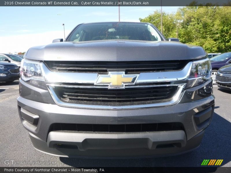 Cyber Gray Metallic / Jet Black/Dark Ash 2016 Chevrolet Colorado WT Extended Cab
