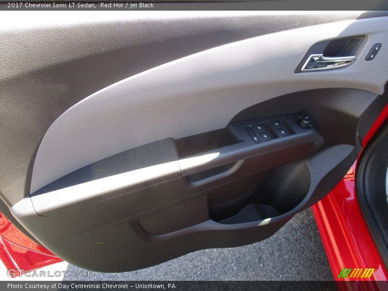 Red Hot / Jet Black 2017 Chevrolet Sonic LT Sedan
