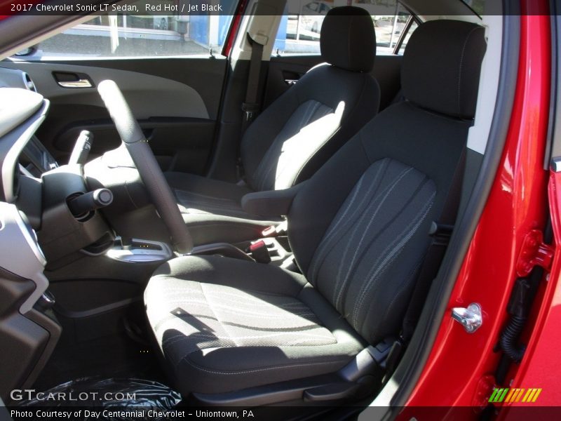 Red Hot / Jet Black 2017 Chevrolet Sonic LT Sedan