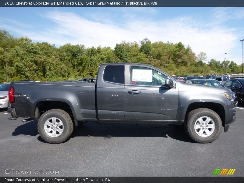 Cyber Gray Metallic / Jet Black/Dark Ash 2016 Chevrolet Colorado WT Extended Cab