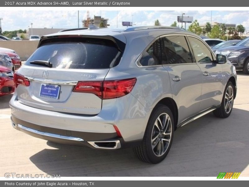 Lunar Silver Metallic / Graystone 2017 Acura MDX Advance SH-AWD