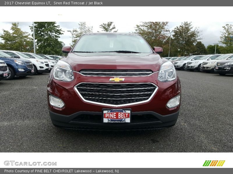 Siren Red Tintcoat / Jet Black 2017 Chevrolet Equinox LT