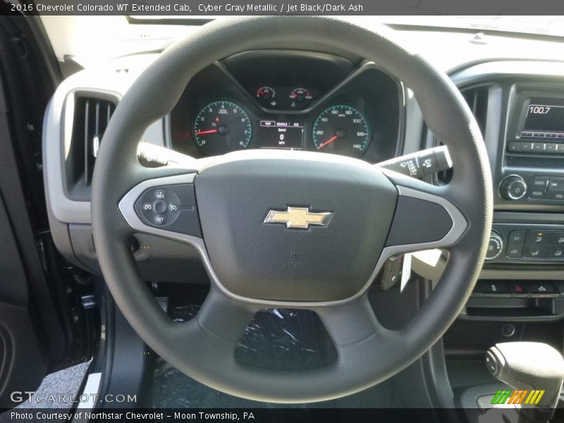 Cyber Gray Metallic / Jet Black/Dark Ash 2016 Chevrolet Colorado WT Extended Cab
