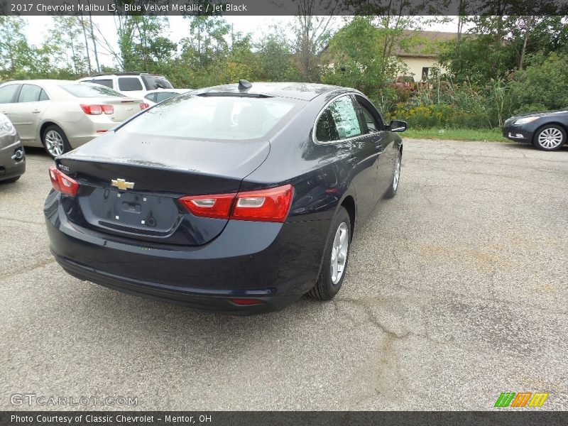 Blue Velvet Metallic / Jet Black 2017 Chevrolet Malibu LS