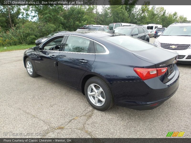 Blue Velvet Metallic / Jet Black 2017 Chevrolet Malibu LS
