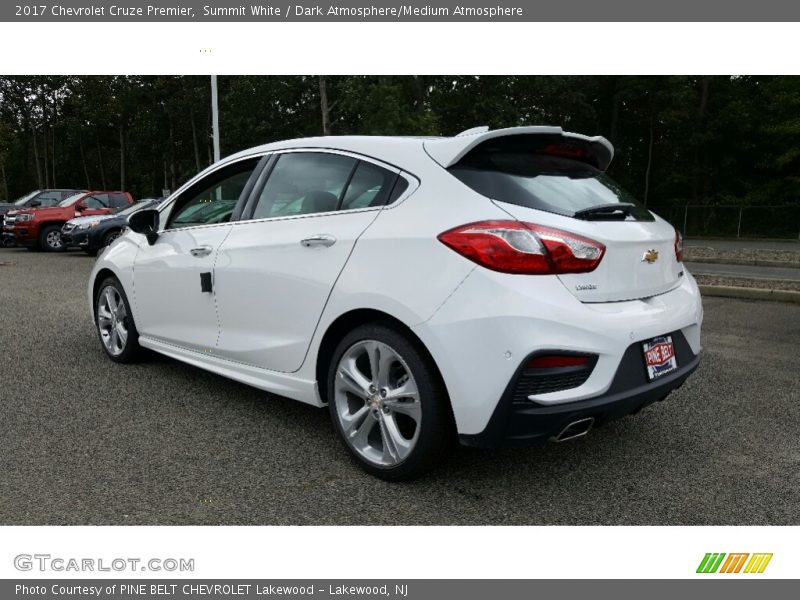 Summit White / Dark Atmosphere/Medium Atmosphere 2017 Chevrolet Cruze Premier