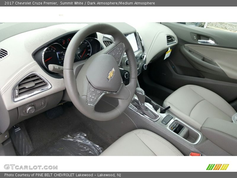 Summit White / Dark Atmosphere/Medium Atmosphere 2017 Chevrolet Cruze Premier