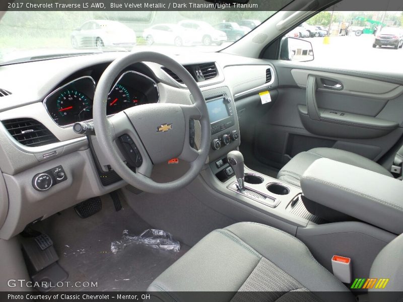 Blue Velvet Metallic / Dark Titanium/Light Titanium 2017 Chevrolet Traverse LS AWD