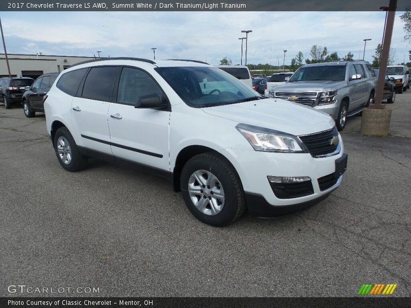 Summit White / Dark Titanium/Light Titanium 2017 Chevrolet Traverse LS AWD