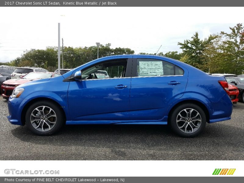 Kinetic Blue Metallic / Jet Black 2017 Chevrolet Sonic LT Sedan