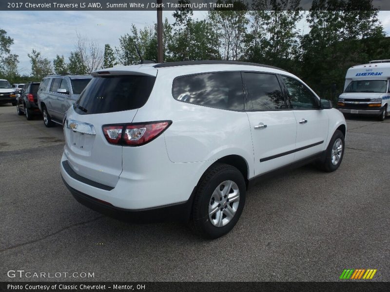 Summit White / Dark Titanium/Light Titanium 2017 Chevrolet Traverse LS AWD