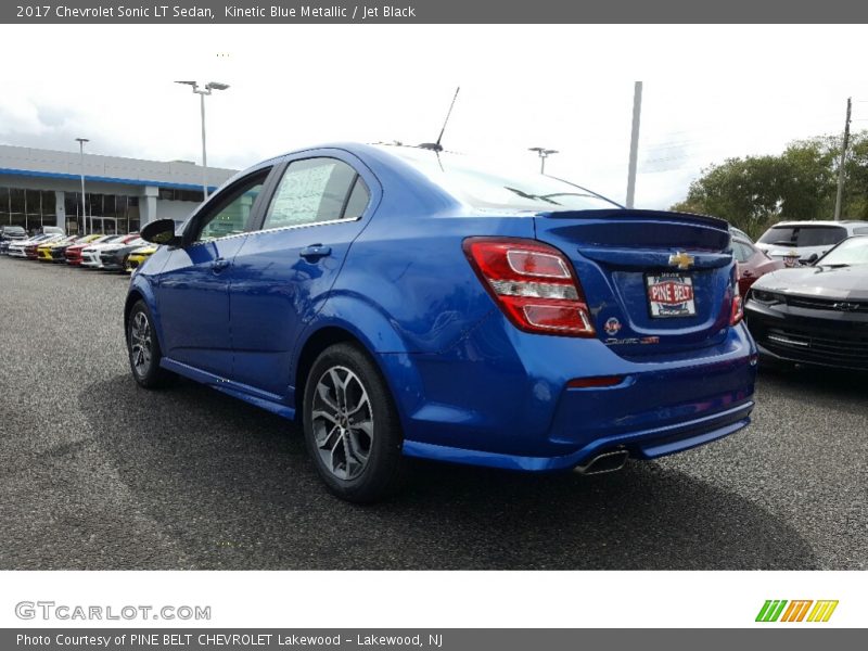 Kinetic Blue Metallic / Jet Black 2017 Chevrolet Sonic LT Sedan