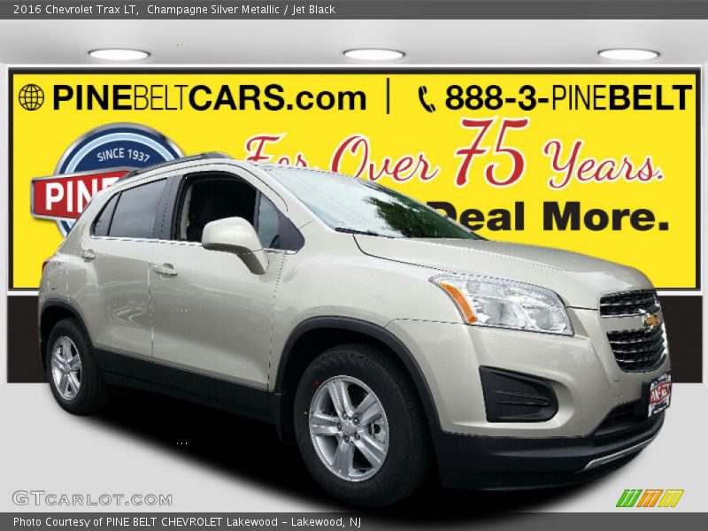 Champagne Silver Metallic / Jet Black 2016 Chevrolet Trax LT