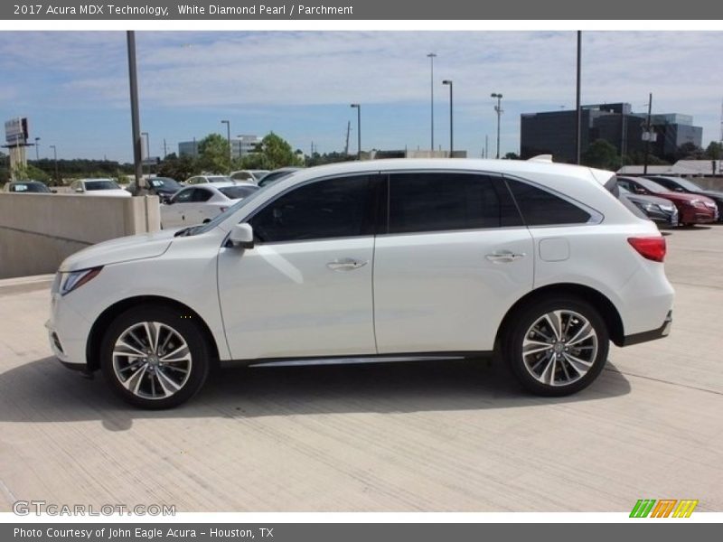 White Diamond Pearl / Parchment 2017 Acura MDX Technology