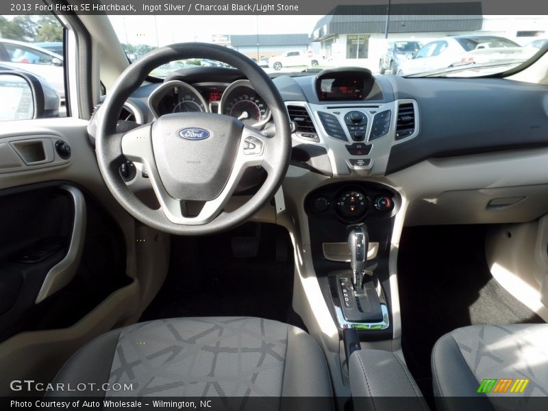 Ingot Silver / Charcoal Black/Light Stone 2013 Ford Fiesta SE Hatchback