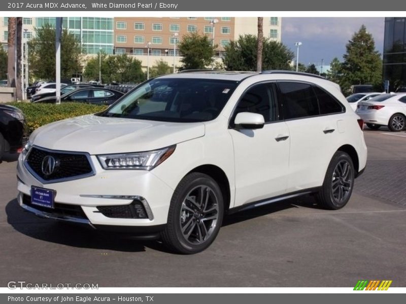 White Diamond Pearl / Ebony 2017 Acura MDX Advance