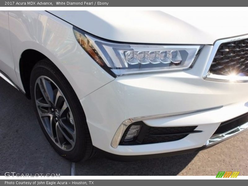 White Diamond Pearl / Ebony 2017 Acura MDX Advance