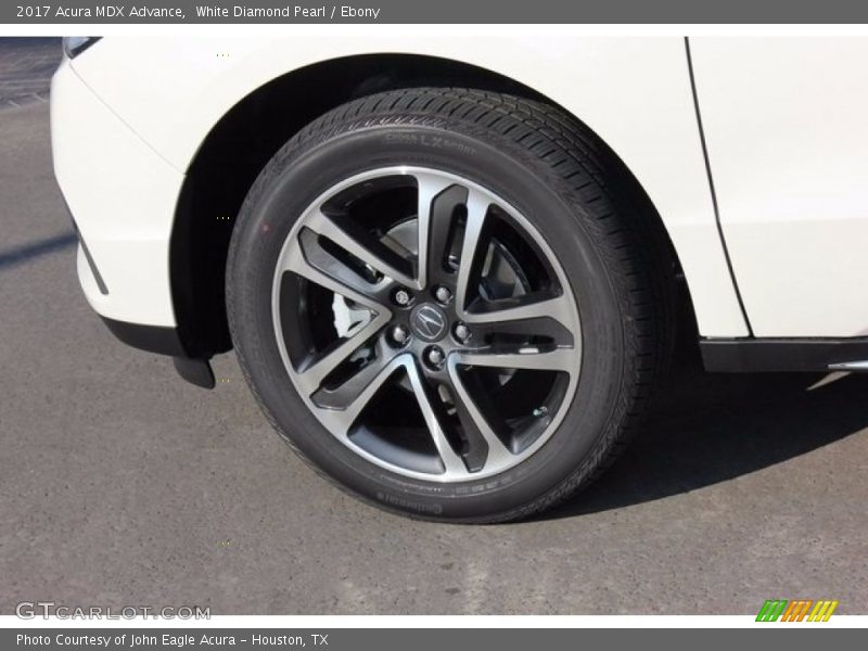 White Diamond Pearl / Ebony 2017 Acura MDX Advance