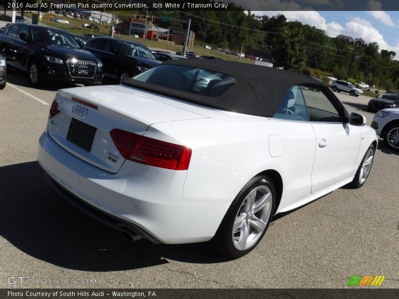 Ibis White / Titanium Gray 2016 Audi A5 Premium Plus quattro Convertible