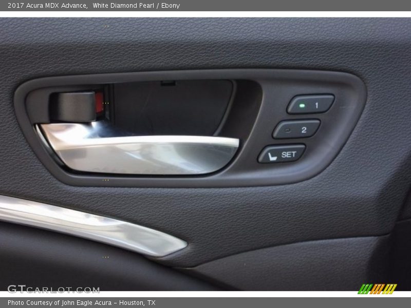 White Diamond Pearl / Ebony 2017 Acura MDX Advance