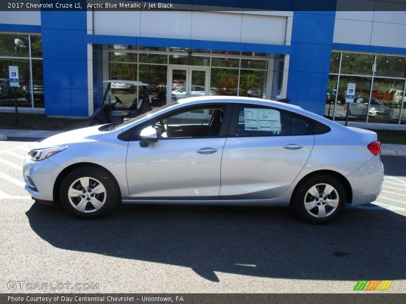 Arctic Blue Metallic / Jet Black 2017 Chevrolet Cruze LS