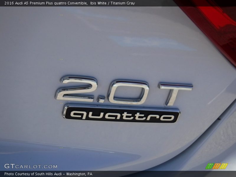 Ibis White / Titanium Gray 2016 Audi A5 Premium Plus quattro Convertible