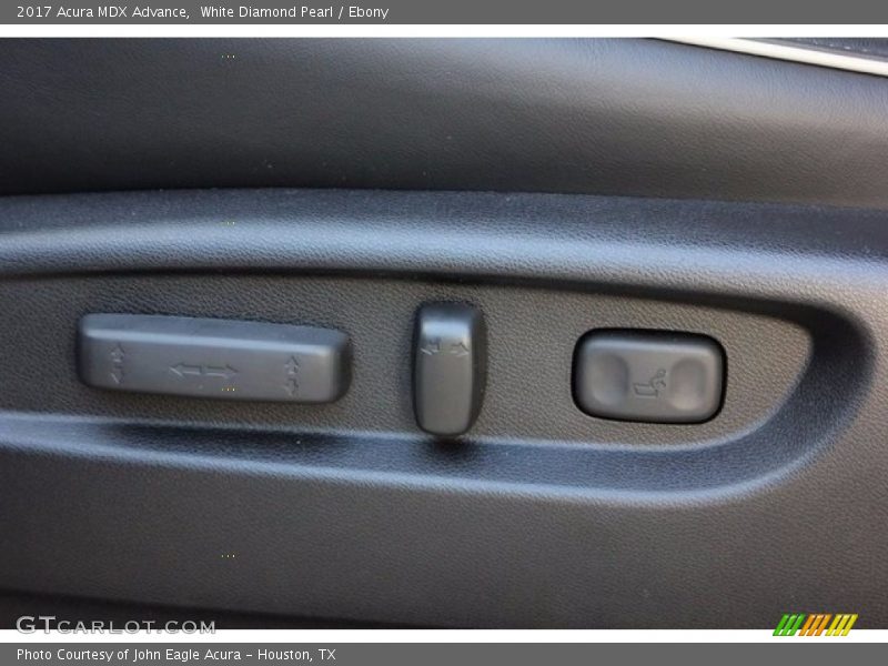 White Diamond Pearl / Ebony 2017 Acura MDX Advance
