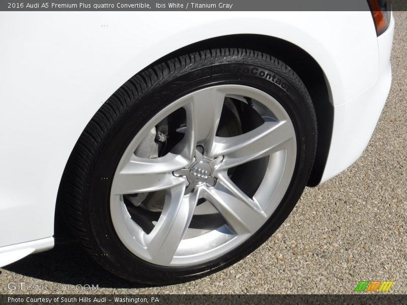 Ibis White / Titanium Gray 2016 Audi A5 Premium Plus quattro Convertible