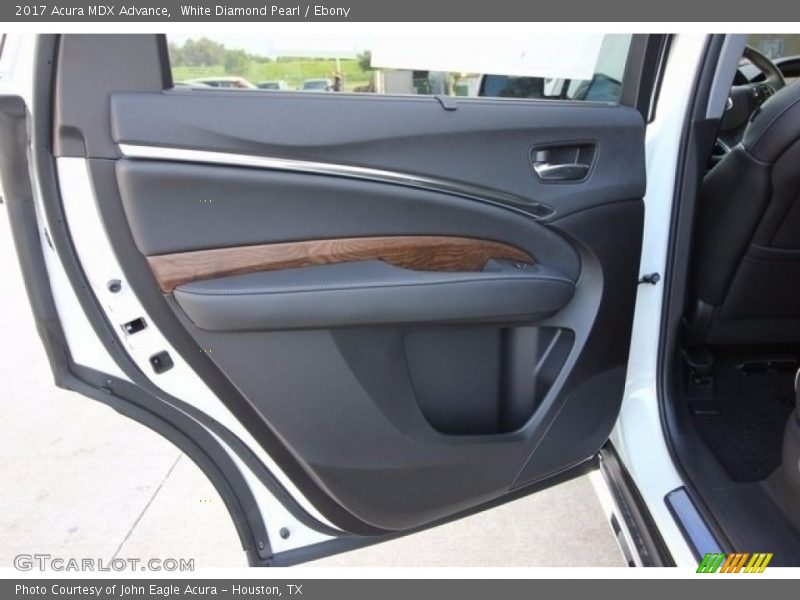 White Diamond Pearl / Ebony 2017 Acura MDX Advance